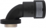 90° hose fitting, M12, 10 mm, polyamide, IP66/IP67/IP68/IP69, black, (L) 42.7 mm