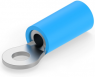 Insulated ring cable lug, 1.04-2.62 mm², AWG 16 to 14, 3.02 mm, M2.5, blue