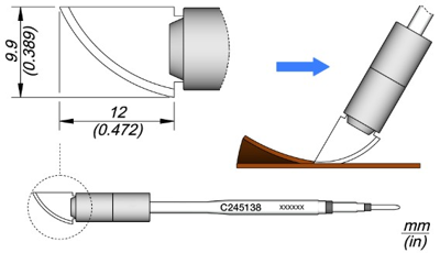 C245138 JBC Soldering tips, desoldering tips and hot air nozzles