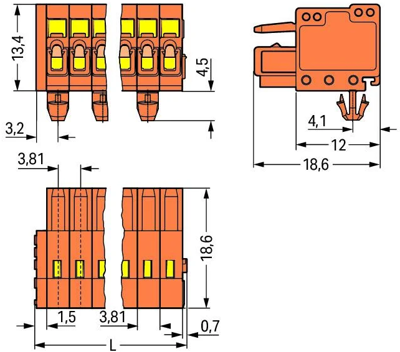 734-205/008-000 WAGO PCB Connection Systems Image 2