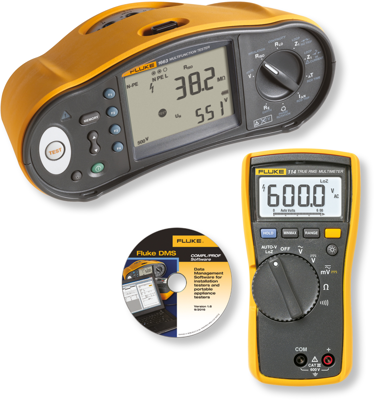 1663 ITDK-DMM Fluke Electric Installation and Insulation Testers