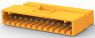 Pin header, 12 pole, pitch 3.96 mm, angled, orange, 4-641435-2