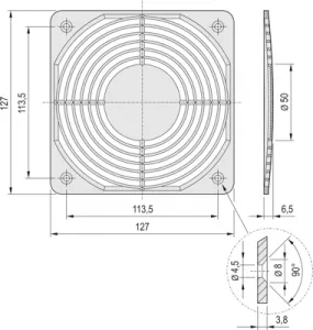 60225-053 SCHROFF Accessories for Enclosures