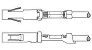 164169-4 AMP Crimp Contacts