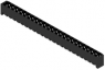 Pin header, 24 pole, pitch 5.08 mm, straight, black, 1149370000