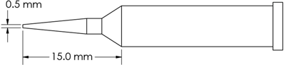 GT6-CN1505A METCAL Soldering tips, desoldering tips and hot air nozzles