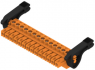 Socket header, 14 pole, pitch 3.81 mm, straight, orange, 2442420000
