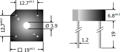 PB1000 Diotec Bridge Rectifiers Image 2