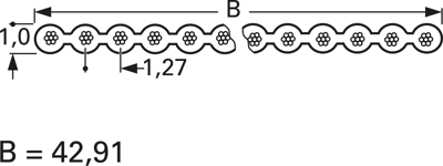 FBL 34P AWG28 IEC Ribbon Cables Image 2