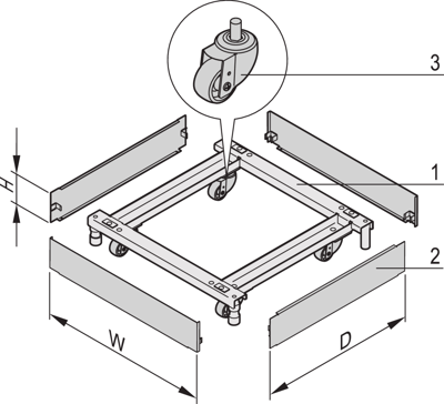 23130-211 SCHROFF Accessories for Enclosures