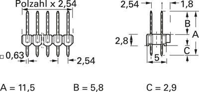 826942-5 AMP PCB Connection Systems Image 2