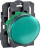 Signal light, illuminable, waistband round, green, mounting Ø 22 mm, XB5AV63