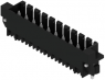 Pin header, 10 pole, pitch 3.5 mm, straight, black, 1291390000
