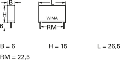 MKP4O126805B00MSSD Wima Film Capacitors Image 2