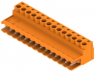 Pin header, 14 pole, pitch 5.08 mm, straight, orange, 1627210000