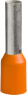 Insulated Wire end ferrule, 4.0 mm², 17 mm long, NF C 63-023, orange, DZ5CE042