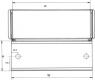 CompacPRO Front Door, Acrylic Glass, Hinged,3 U, 84 HP