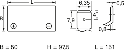 NP12-6 Yuasa Lead-Acid Batteries, Lithium-Ion Batteries Image 2