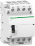Installation contactor, 4 pole, 63 A, 400 V, 4 Form A (N/O), coil 24 VAC, A9C21164