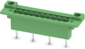 Pin header, 10 pole, pitch 5.08 mm, straight, green, 1087457