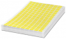 Textile/Polymer Label, (L x W) 20 x 8 mm, yellow, Sheet with 1000 pcs