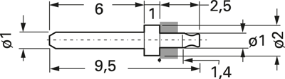 42.0001 Stäubli Electrical Connectors Pins