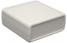 ABS device enclosure, (L x W x H) 75 x 74 x 27 mm, light gray (RAL 7035), IP54, 1593ARGY