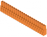 Pin header, 22 pole, pitch 5.08 mm, straight, orange, 1648990000