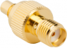 Coaxial adapter, 50 Ω, SMA socket to SMC socket, straight, 242176