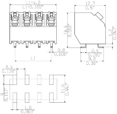 1473690000 Weidmüller PCB Terminal Blocks Image 3