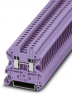 Through terminal block, screw connection, 0.14-4.0 mm², 2 pole, 24 A, 8 kV, purple, 3044078