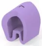 PVC cable maker, imprint "7", (L) 6 mm, max. bundle Ø 8.9 mm, purple, EC6124-000