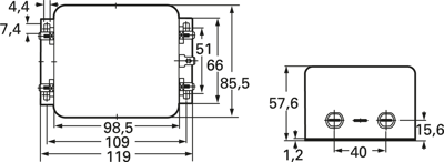 FN2070-16-06 Schaffner Interference suppression filter Image 2