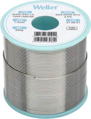 WSW SAC L0 1,2MM 500G Weller Solder Wires Image 1