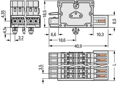 734-366/008-000 WAGO Connecting Blocks Image 2