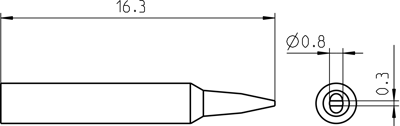 RTP 008 S MS Weller Soldering tips, desoldering tips and hot air nozzles Image 3