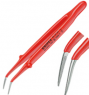 Precision tweezers, insulated, spring steel, 150 mm, 92 37 64