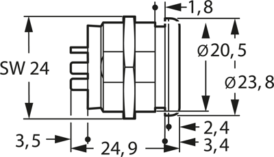 NC4MPR-HD Neutrik XLR Connectors Image 2