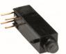 Pushbutton, 1 pole, black, illuminated , 0.1 A/24 V, IP50, 2214.1233