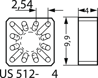 US 512 4 Fischer Elektronik Mounting pads Image 2