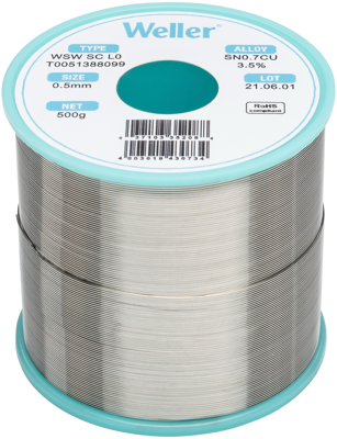 WSW SC L0 0,5MM 500G Weller Solder Wires Image 1