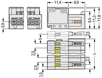 733-205/033-000 WAGO PCB Connection Systems Image 2