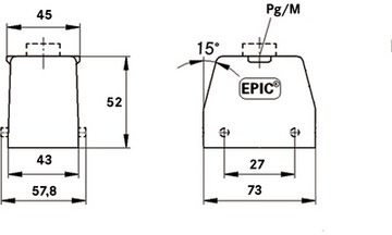 19040000 LAPP Housings for HDC Connectors Image 2