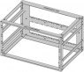 6 U shelf unit, (H x W x D) 290 x 496.4 x 341.8 mm, steel, 10170-012