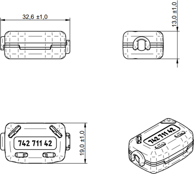 74271142 Würth Elektronik eiSos Ferrite cable cores Image 2