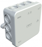 Surface-mount wet room junction box