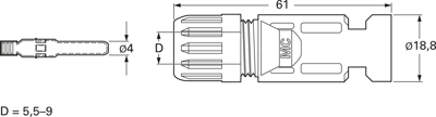 32.0017P0001-UR Stäubli Electrical Connectors Solar Connectors Image 2