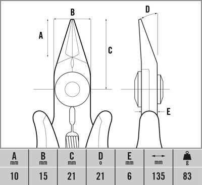 T3888 C.K Tools Side Cutters, Tip Cutters Image 2