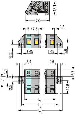 731-536/031-000 WAGO PCB Connection Systems Image 2