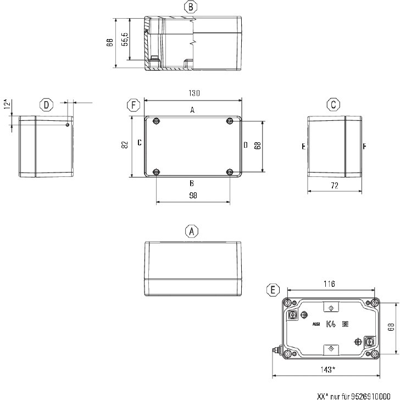 0342300000 Weidmüller General Purpose Enclosures Image 2